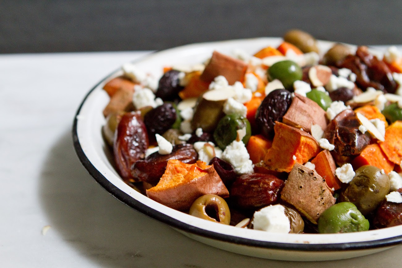 Little Market Kitchen Roasted Sweet Potato, Date, and Olive Salad