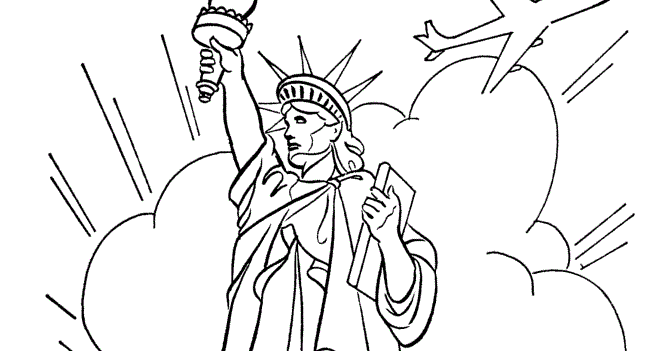 Statue of Liberty coloring ~ Child Coloring