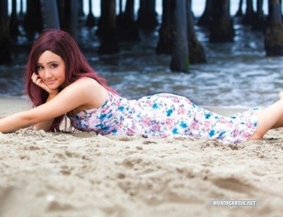 Ariana Grande Beach Photoshoot