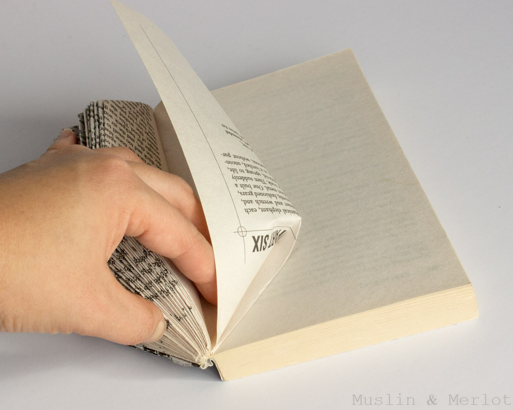 Easy Gem Book Sculpture! Muslin and Merlot