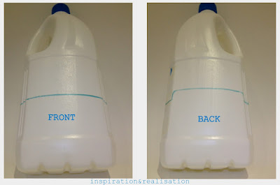 Recipiente reciclado para articulos de aseo