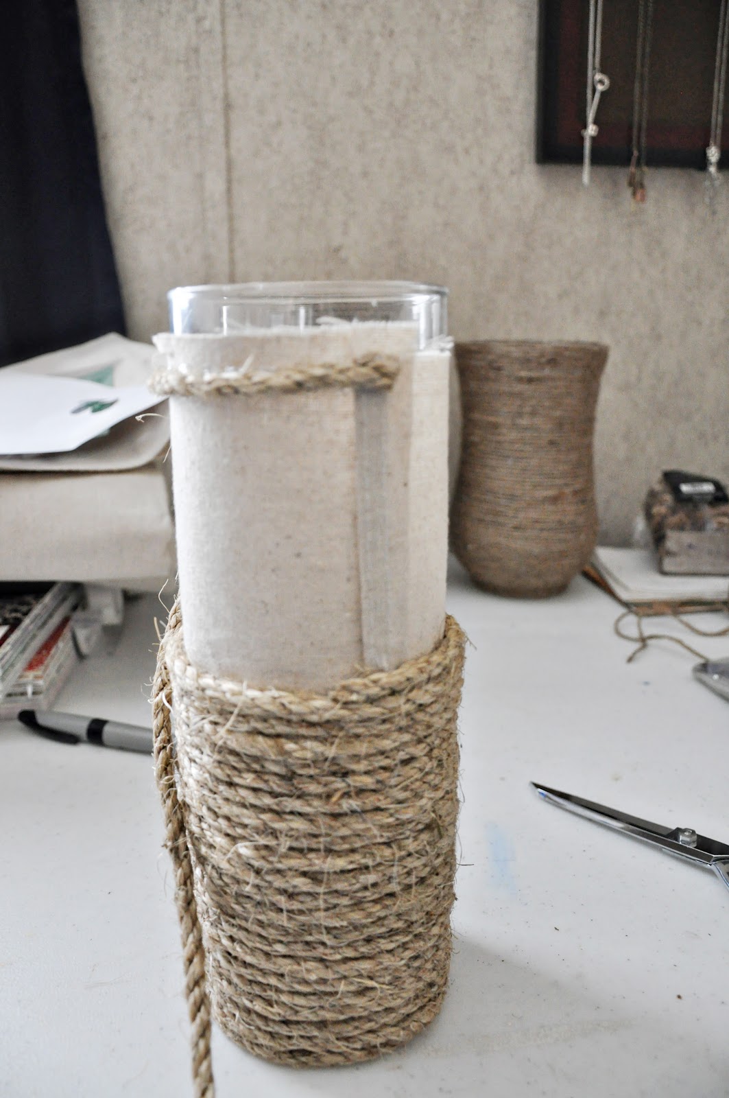 me & j... the everday Twine & Rope Wrapped Vases