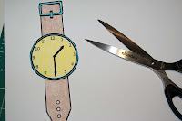 Printable wrist watches to teach time telling