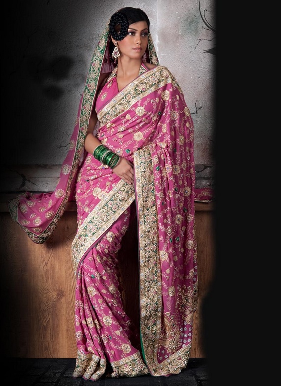 Bridal Sarees with Dupatta Bridal Wears