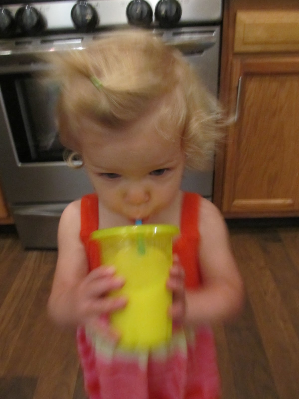 Charlie The Cavalier Almond Milk, Ice, and Banana Toddler Milk Shake