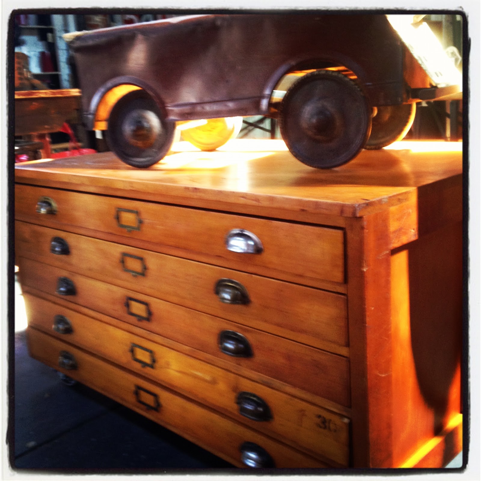 Nook Vintage Map Drawers