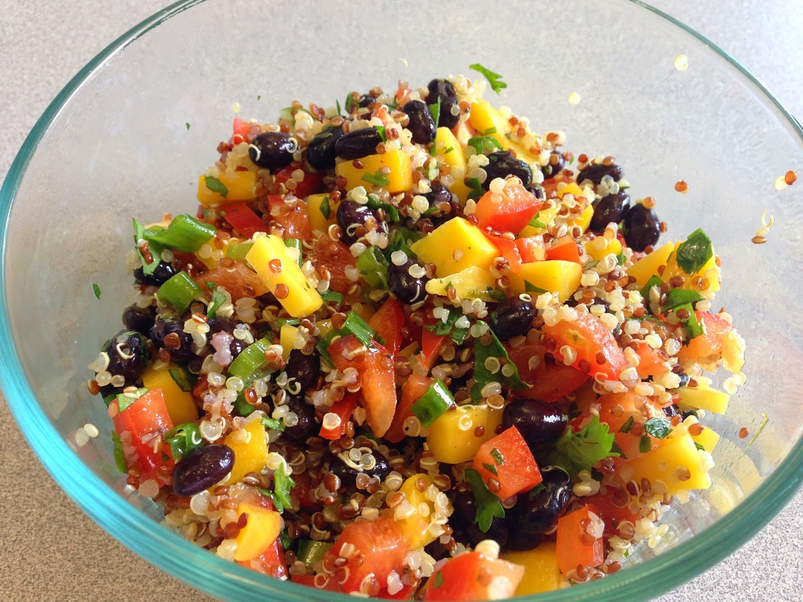 Playing With My Food! Mango and Black Bean Quinoa Salad