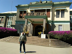 Outside Ethnological Museum of Addis Ababa