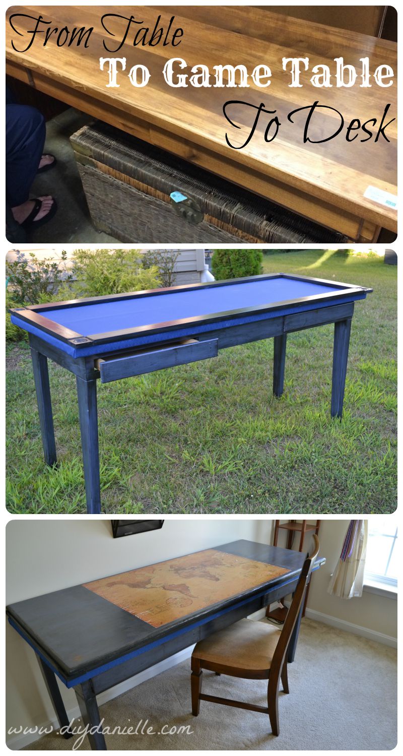 DIY Gaming Table and Desk From an Upcycled Table DIY Danielle