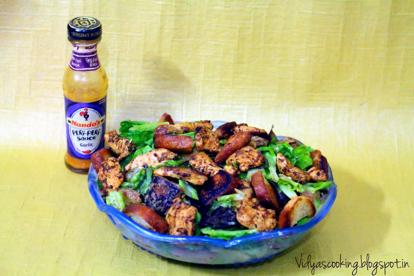 Vidyascooking Nando's Peri Chicken Caesar Salad Recipe