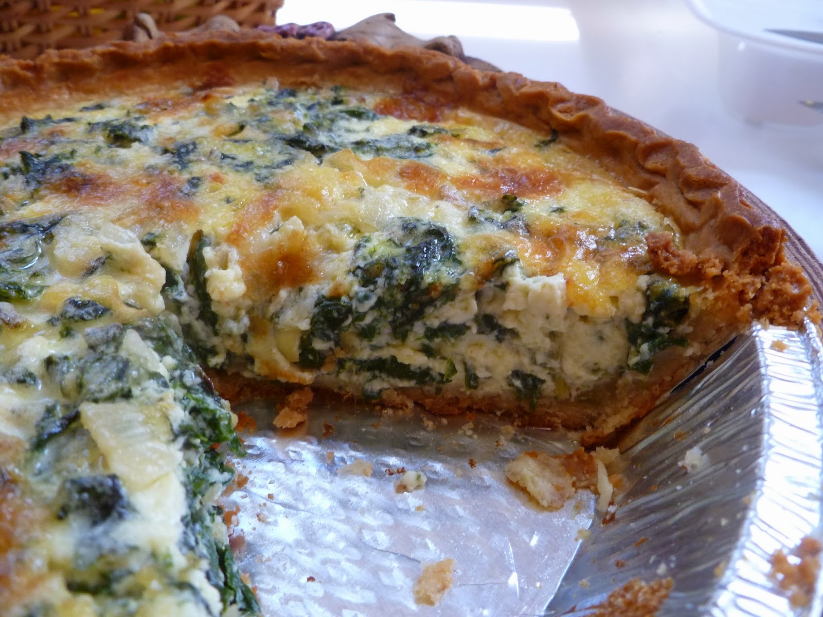 Lindaraxa Swiss Chard, Onion And Gruyere Quiche