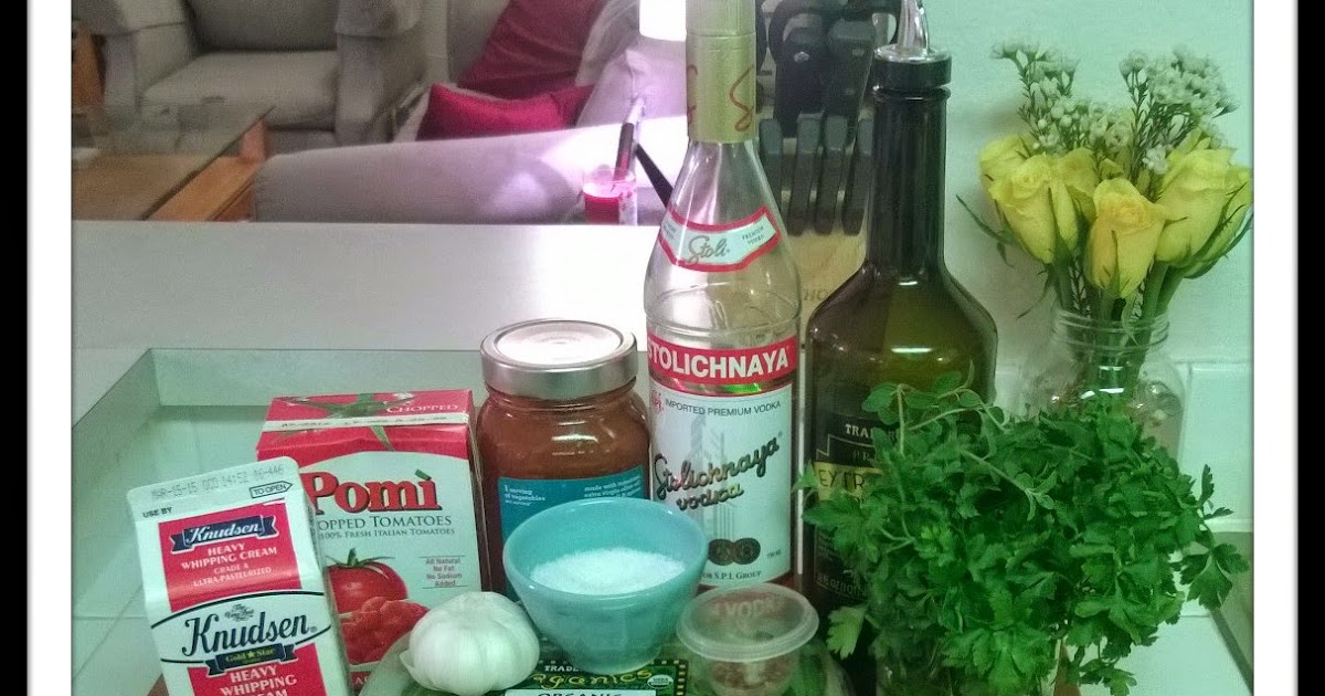 Robyn's Hobbies Cooking, Gardening & More! Vodka Blush Sauce with