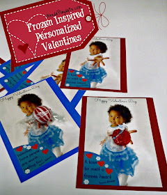Finished #Frozen Inspired Personalized Valentine 