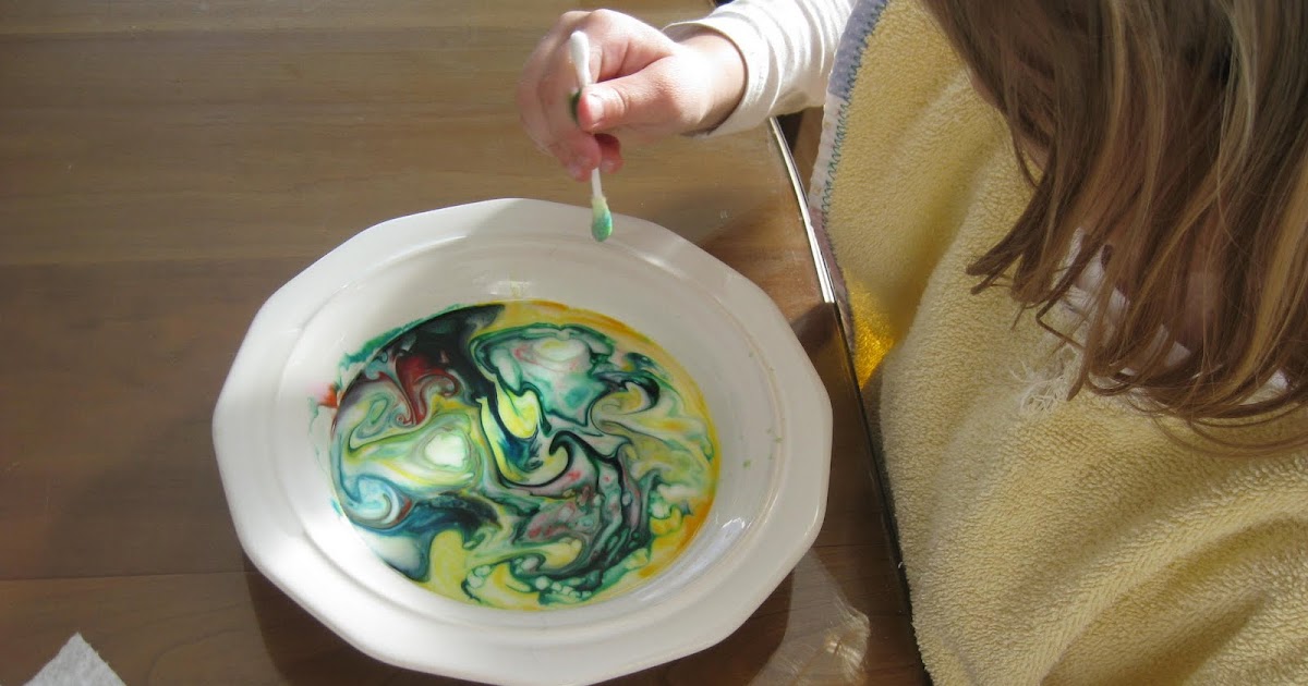 The Wonder Years Color Mixing Milk, Food Coloring and Soap