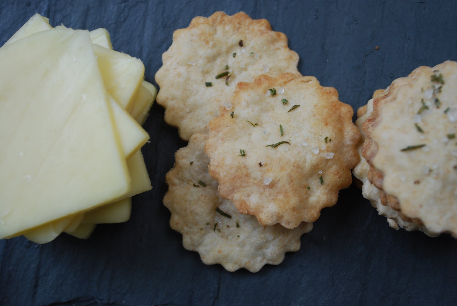 Cheese Please Rosemary Sea Salt Crackers