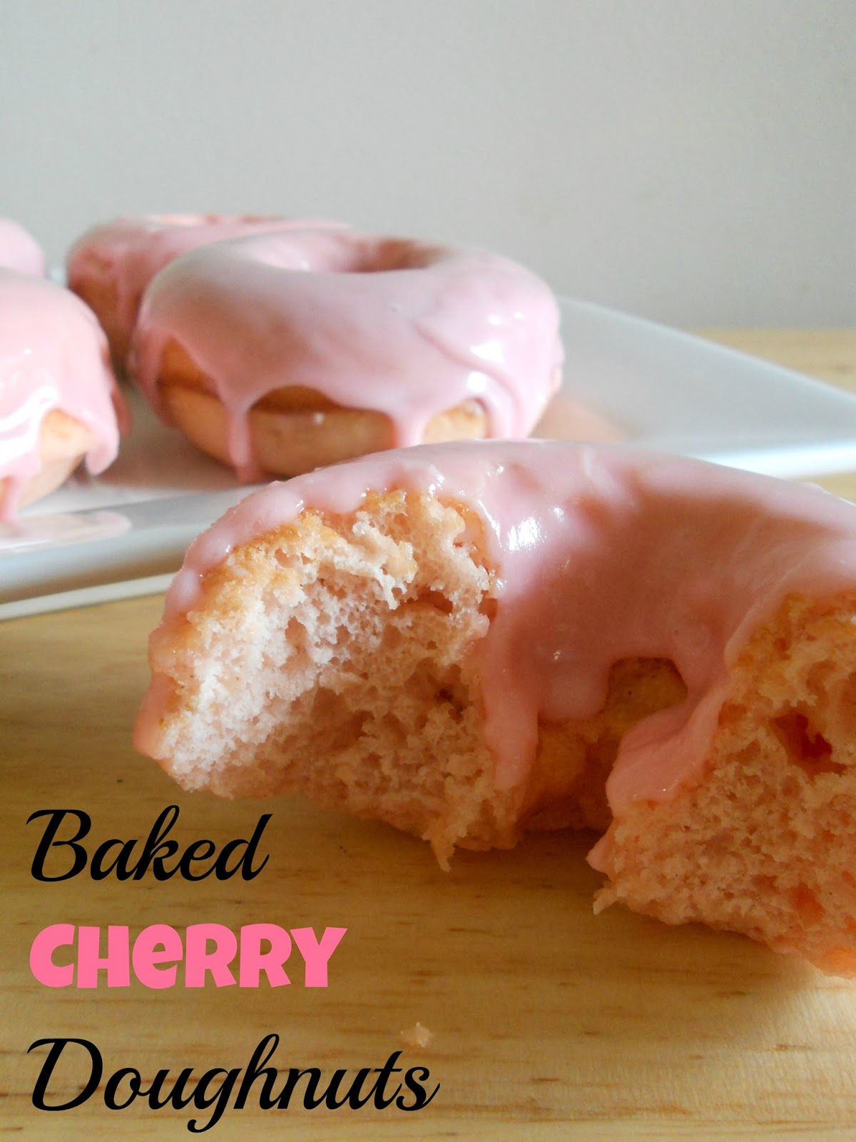 Ally's Sweet and Savory Eats Baked Cherry Doughnuts