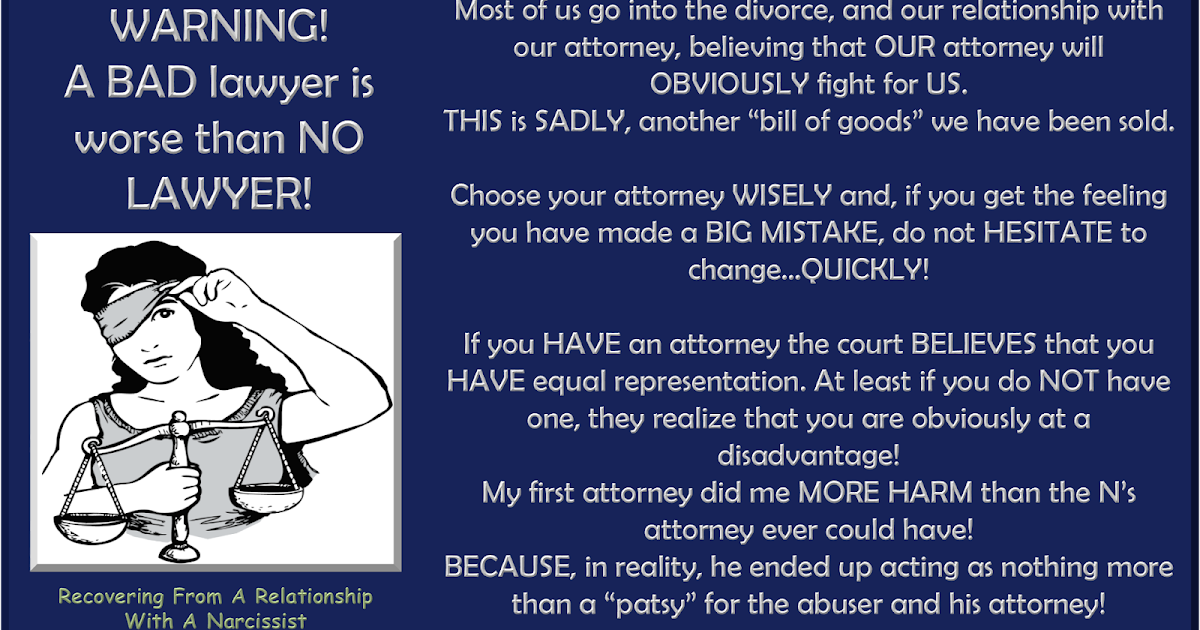 Soulmates In Hell Example of how a BAD LAWYER can be WORSE than NO LAWYER.