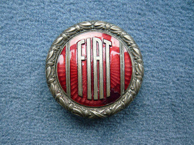 FIAT radiator emblem badge 1932