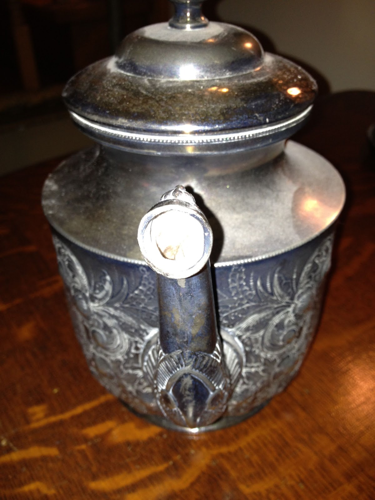 Antique Hunter Victorian teapot, silverplated by Toronto SP Co.