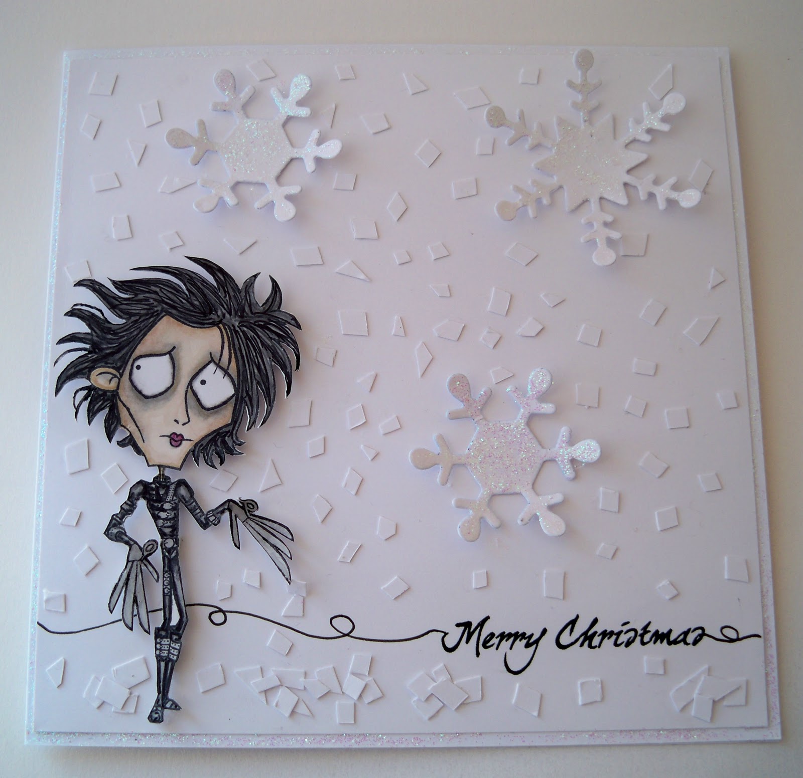 what shall i make today edward scissorhands christmas card edward scissorhands christmas