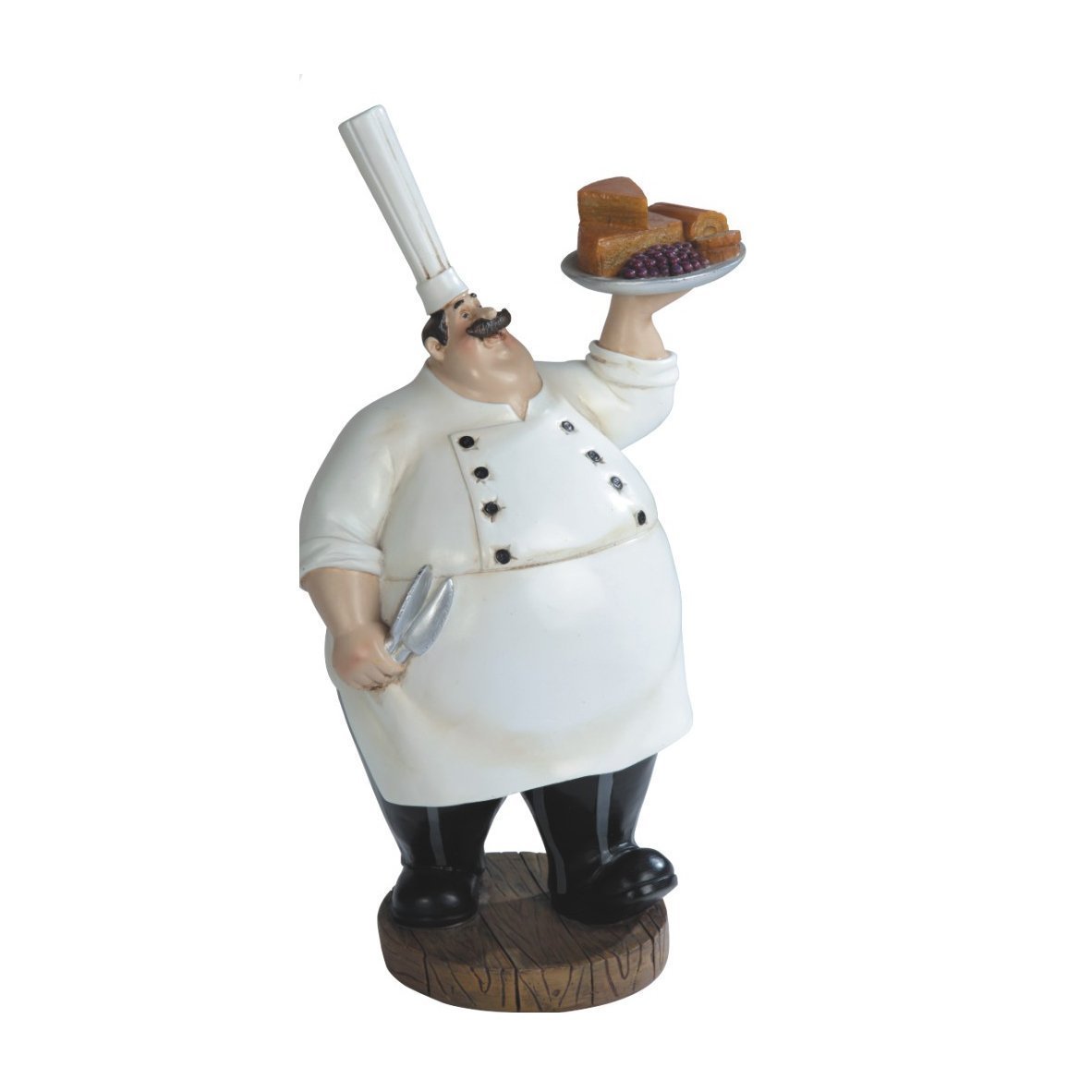 Total Fab Fat Chef Statues a Bit of Bistro Themed Kitchen Decor Whimsy
