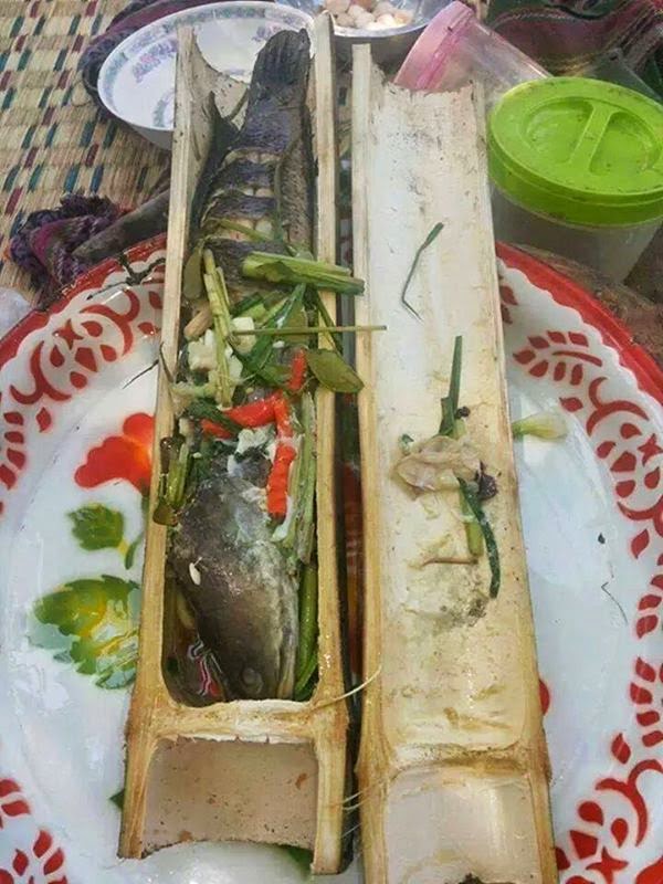 Lao Bamboo Cooking
