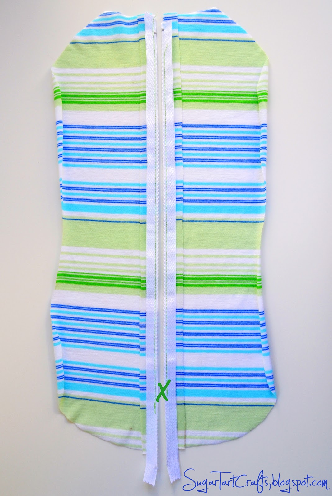 Peanut Swaddler Tutorial Stitch and Pink