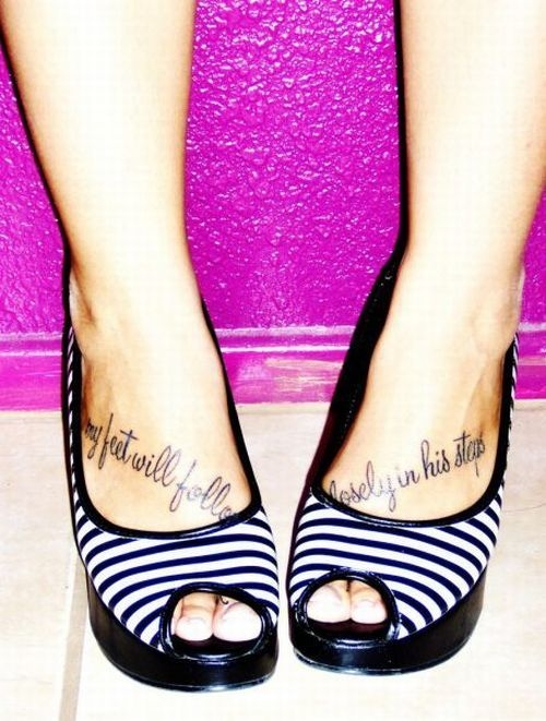 Funny Feet Tattoo Pictures