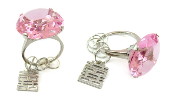 diamond ring keychain
