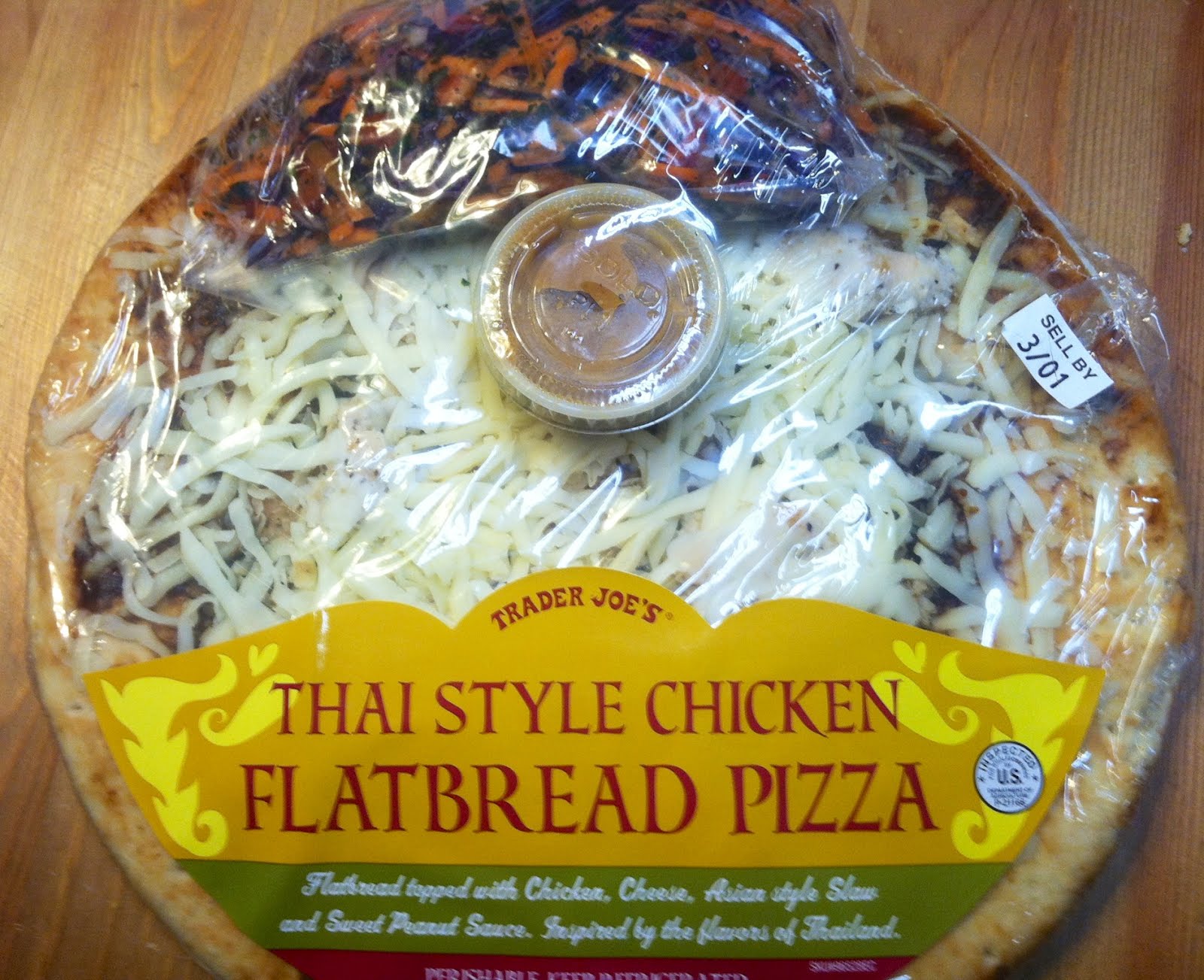 What's Good at Trader Joe's? Trader Joe's Thai Style Chicken Flatbread