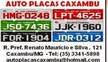 AUTO PLACAS CAXAMBU