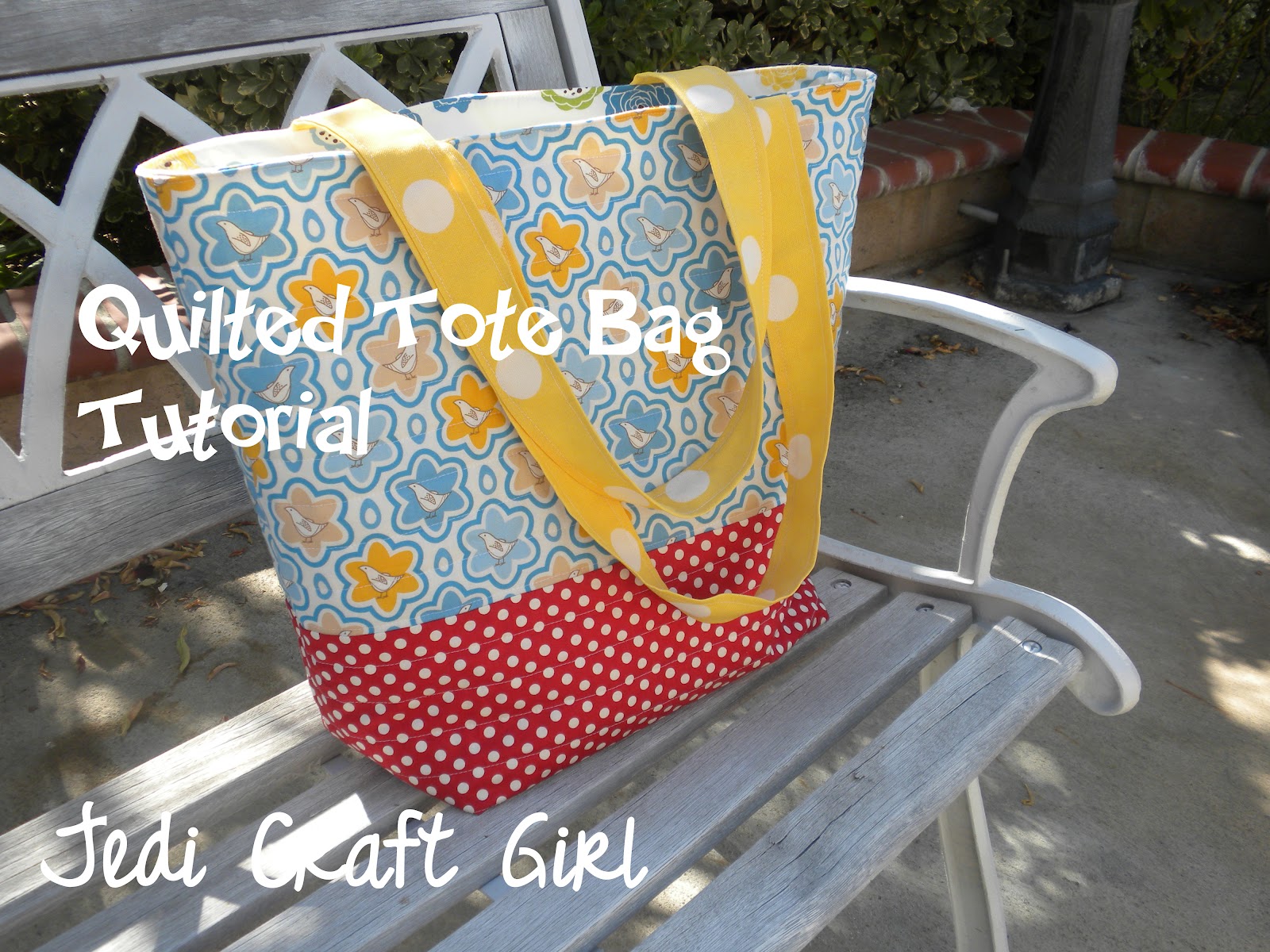 Jedi Craft Girl Quilted Tote Bag Tutorial