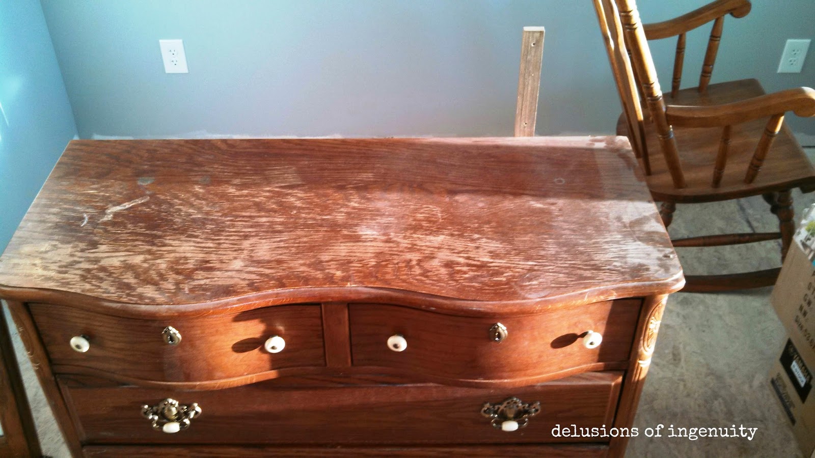 delusions of ingenuity craigslist dresser makeover {a diabolical plan goes awry}
