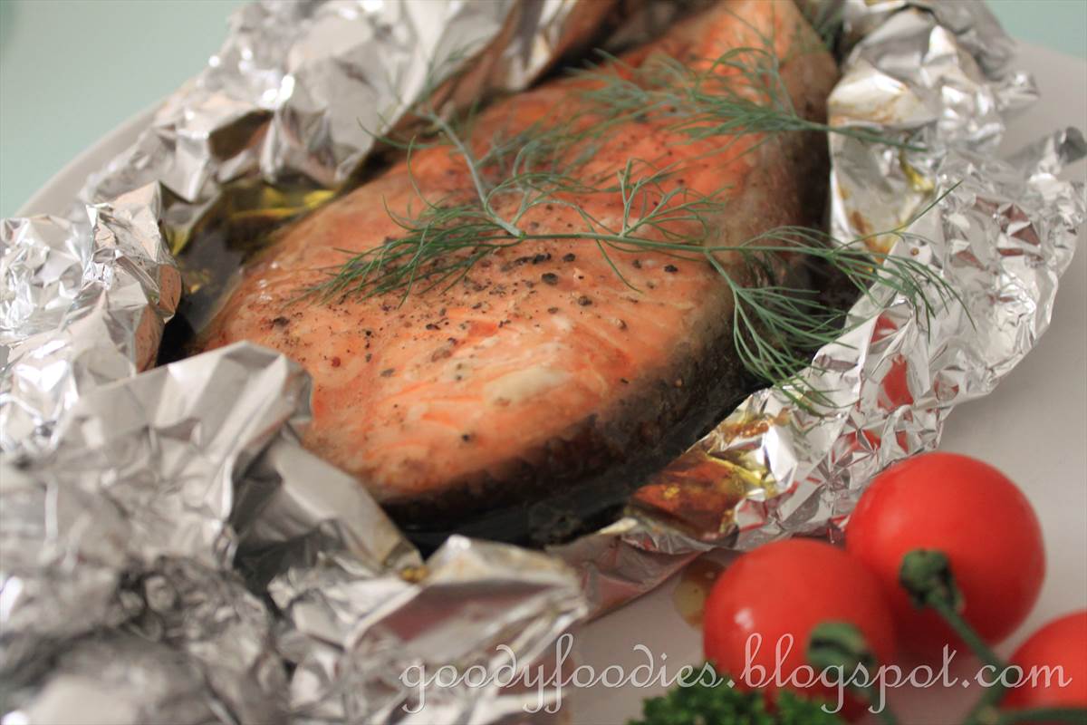 GoodyFoodies Recipe Easy ovenbaked salmon trout (Asian + Westernstyle)