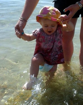 Single Mother Ahoy Toddler first time in sea