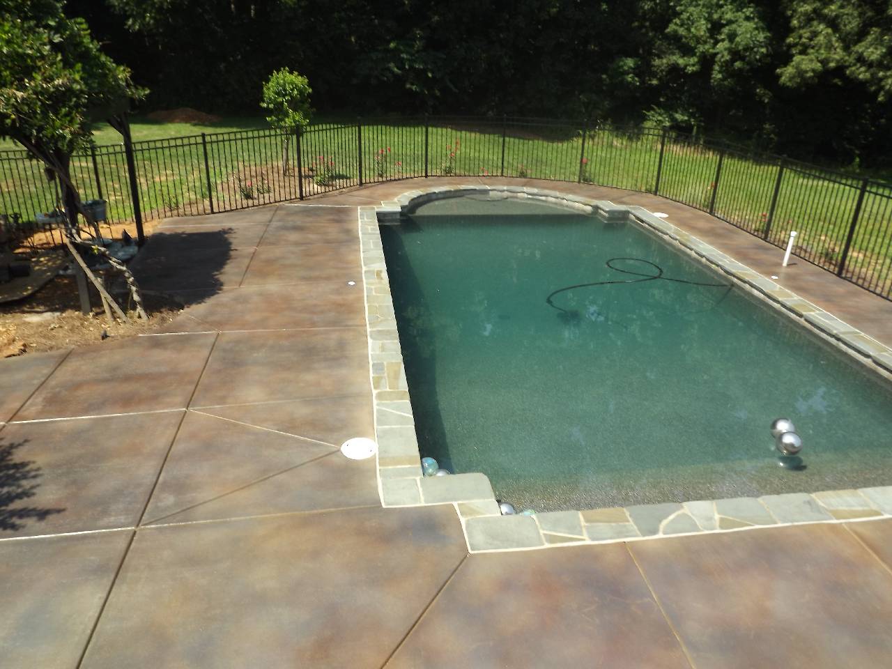 Atlantic Coast Concrete Stained Pool Deck Lexington NC