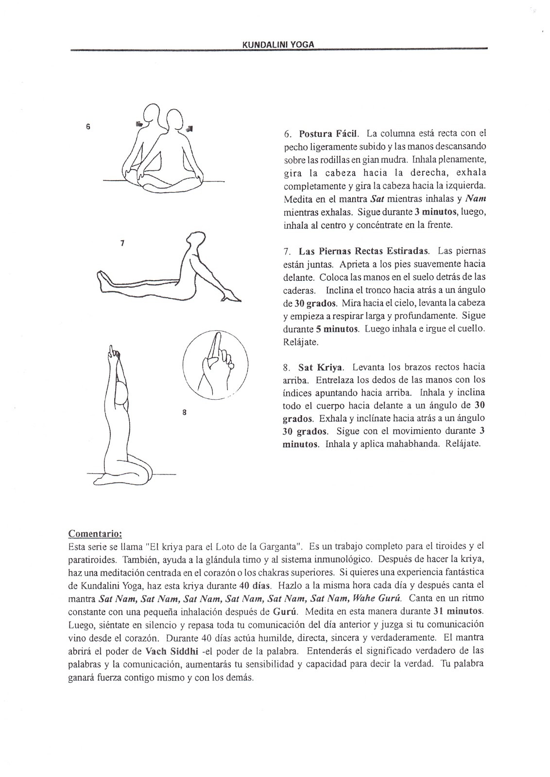 Kundalini Yoga en Terrassa Clase V. Quinto chakra.
