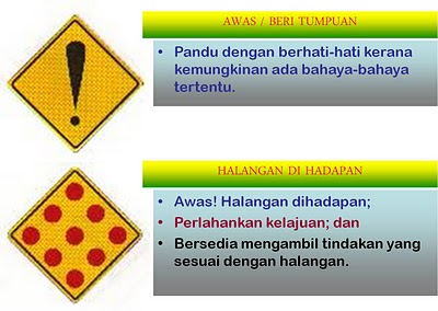 Gambar Papan Tanda Jalan Raya Dan Maksudnya