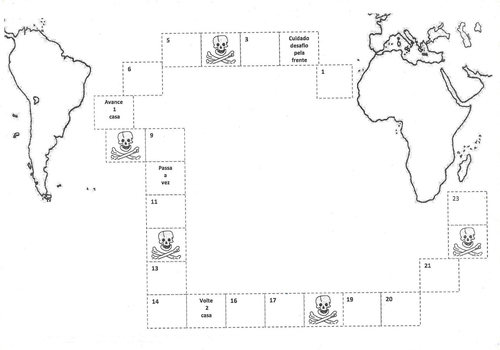 jogo trilha - Geografia