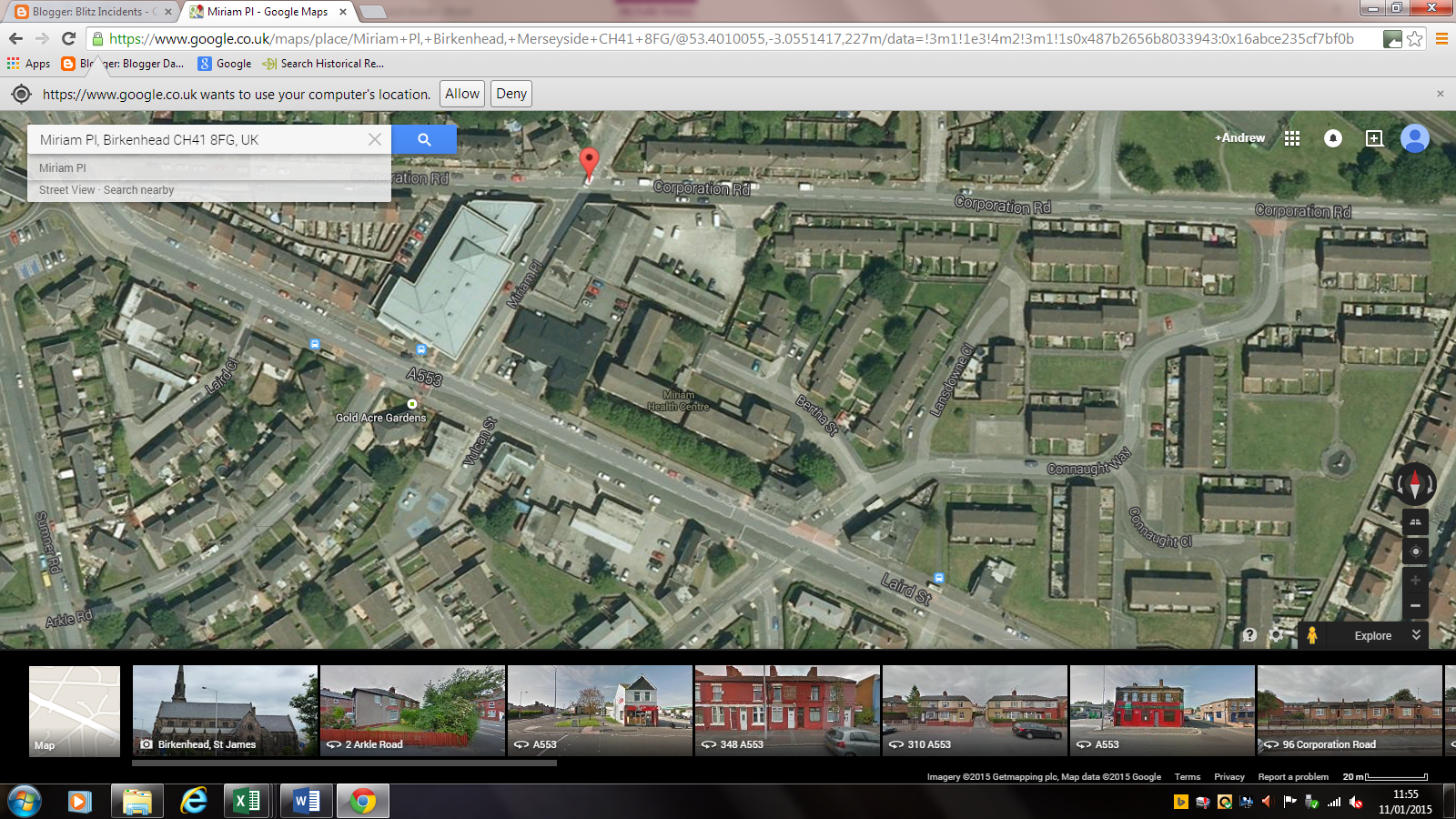 Blitz Incidents Birkenhead, Laird Street 12th March 1941