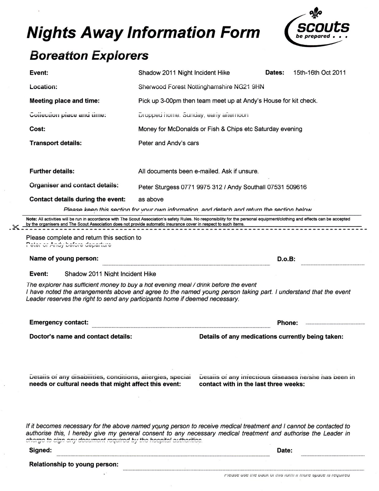 Boreatton Explorer Unit Shadow