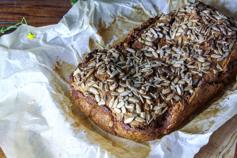 the wren and rabbit sweet potato breakfast loaf