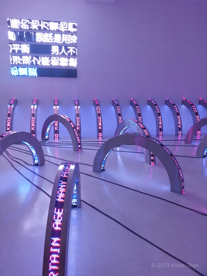 Notes from a small Jenny Holzer in Hong Kong, with work created just