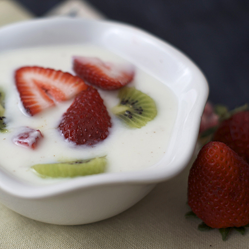 strawberry yogurt soup