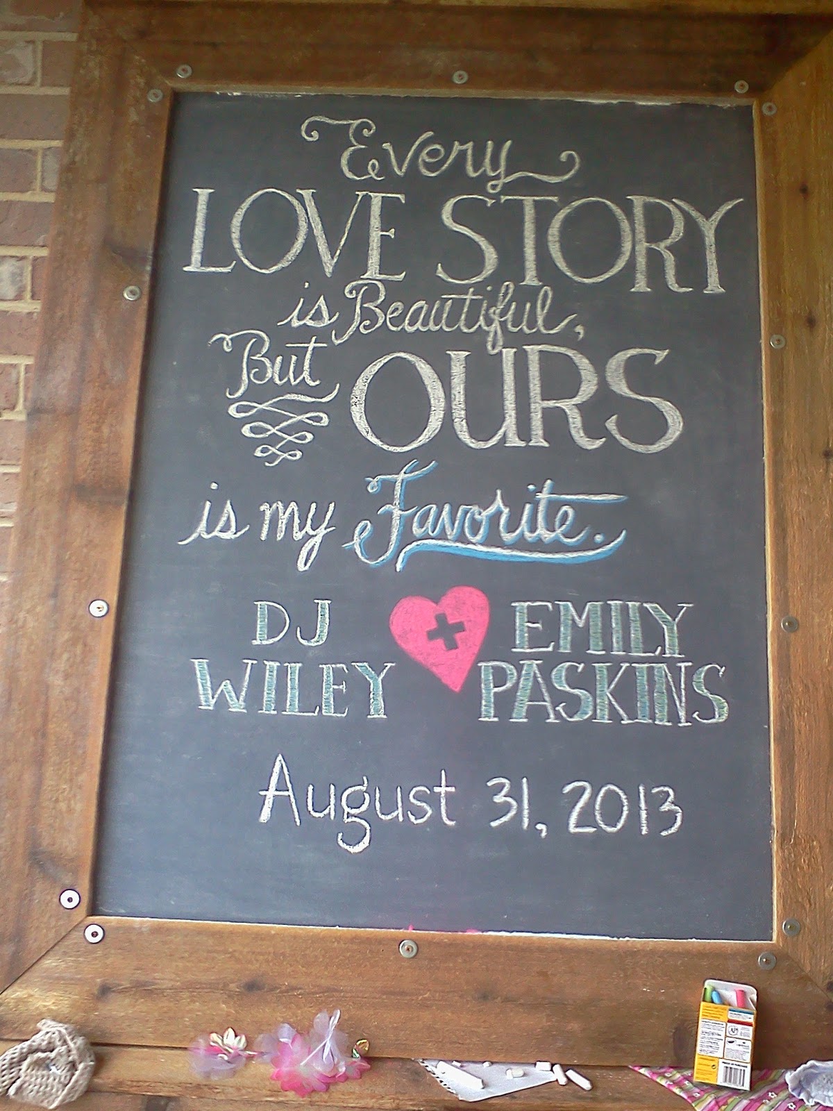 B2atRandom I Do Wedding Chalkboard Ideas