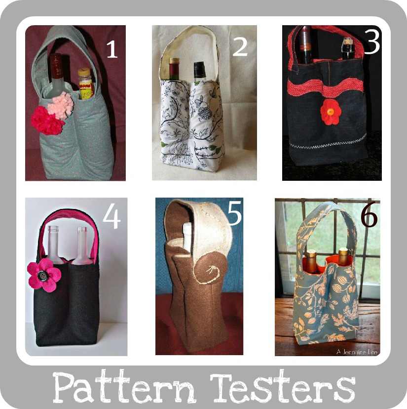 Fireflies and Jellybeans: Double Wine Tote Pattern Release!