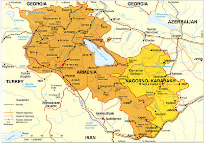 Mapa da Armenia Regional Geografia