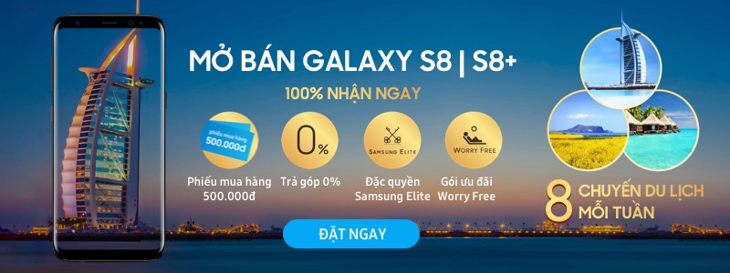 Mở bán Samsung Galaxy S8 tặng Loa Samsung Bluetooth đổi màu