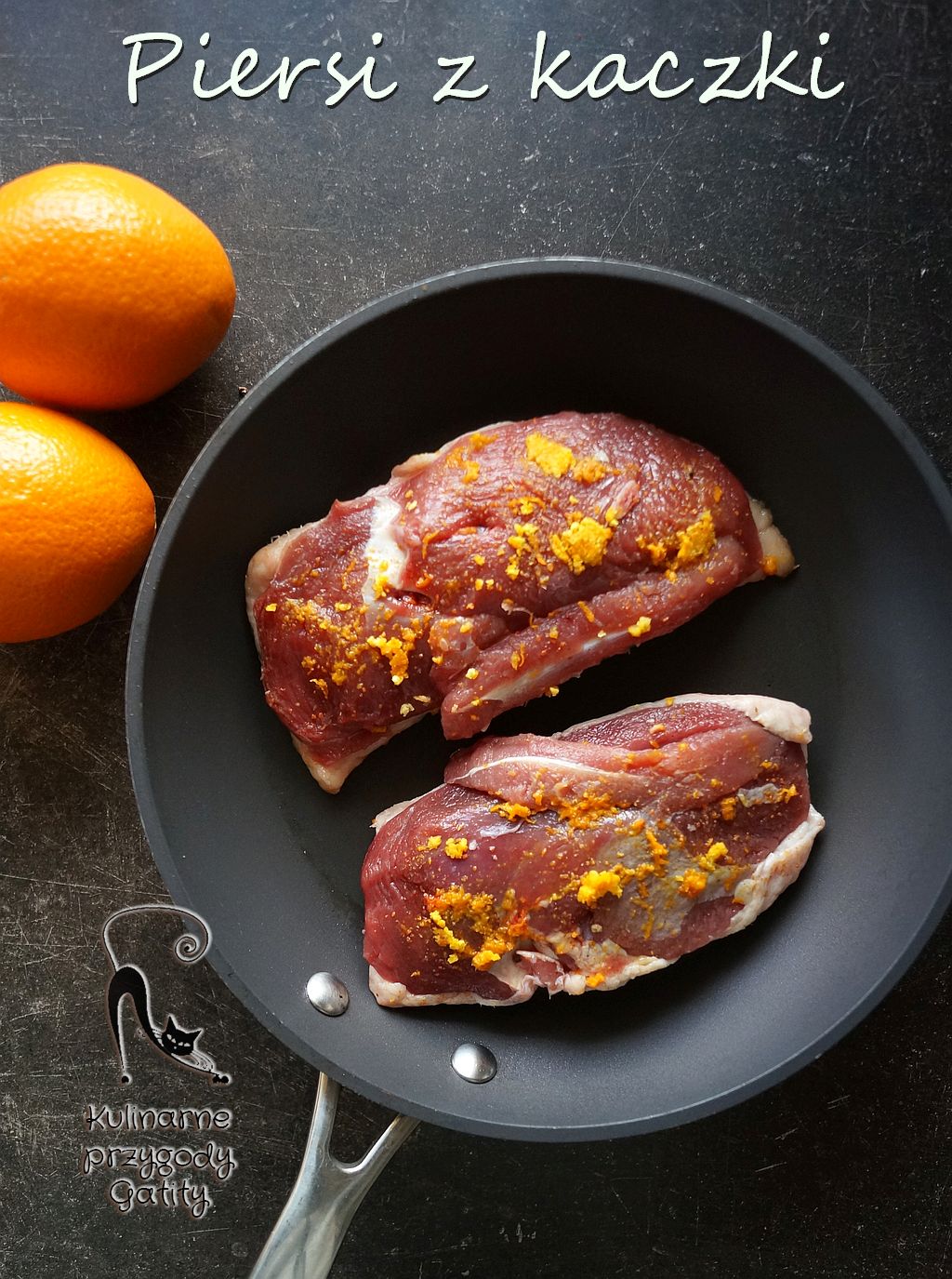 Pierś z kaczki z jabłkami według Okrasy Kulinarne przygody Gatity