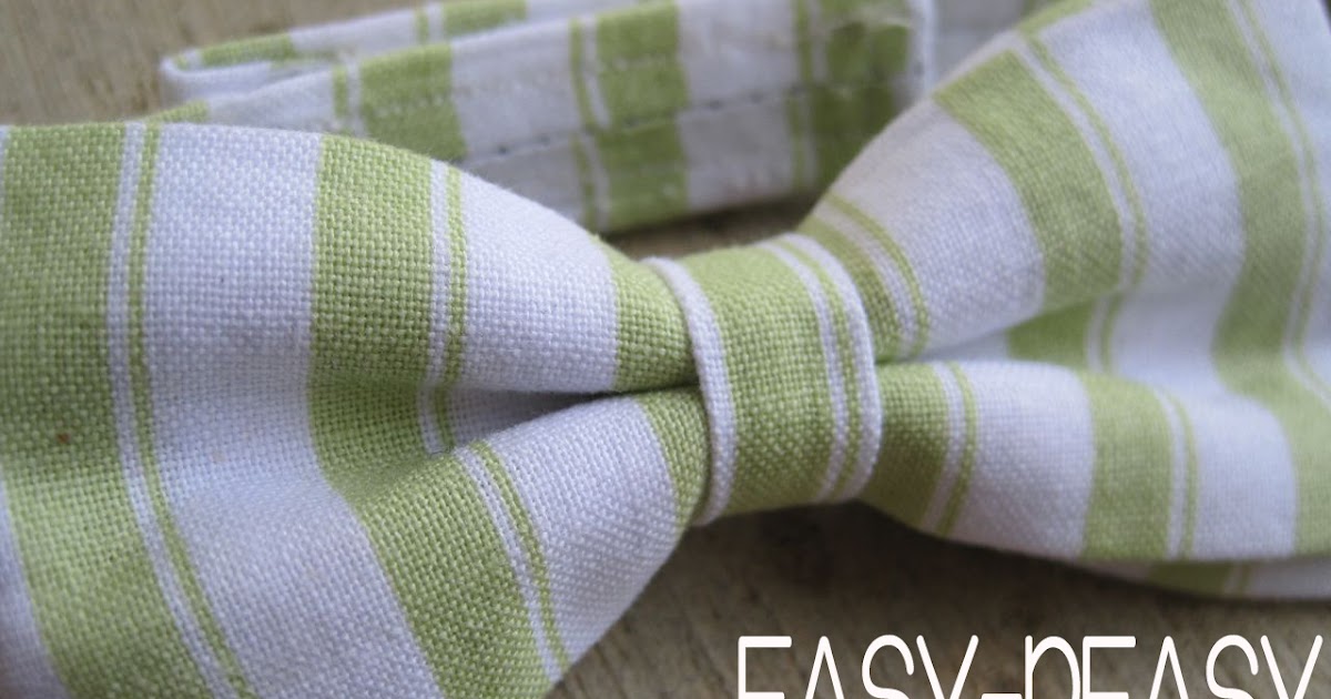 Easiest Ever Bow Tie Tutorial / The Wallace House